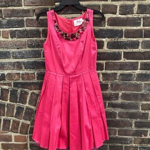 Ruby Belle fitted waist flair bottom pink frost rosehip prom dress size 8!